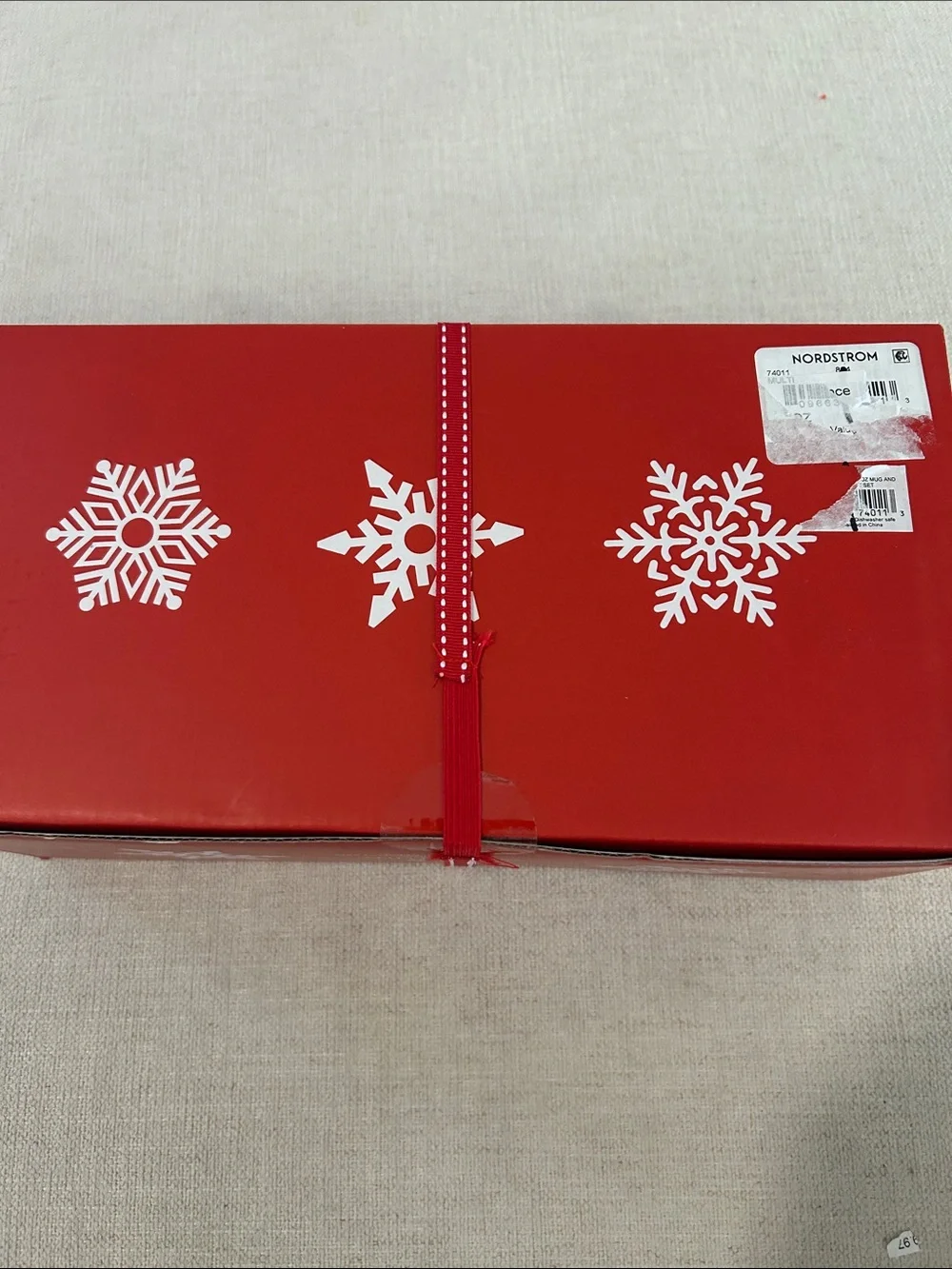 Spectrum Christmas RV CAMP Mug & Matching Ornament Holiday Gift Box Set Blue NWT